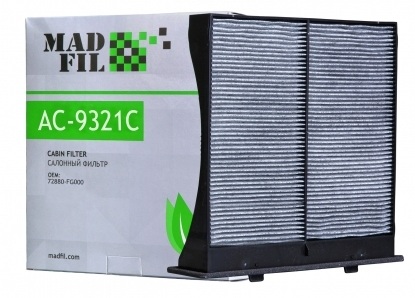 Фильтр салонный Madfil AC9321C угольный