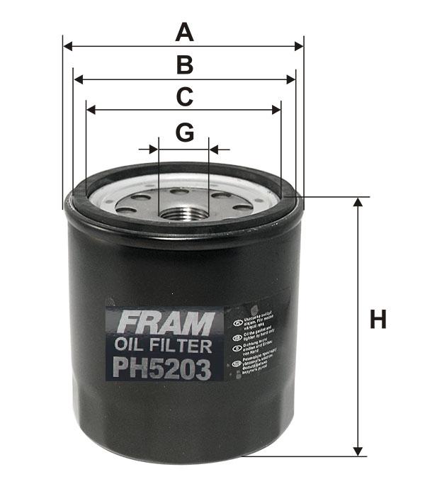 Фильтр масляный FRAM PH5203