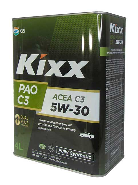 Моторное масло KIXX PAO C3 5w-30 4л