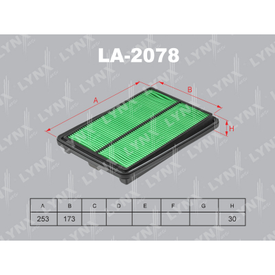 Фильтр воздушный LYNX LA2078