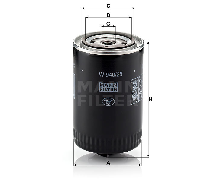Фильтр масляный MANN W94025