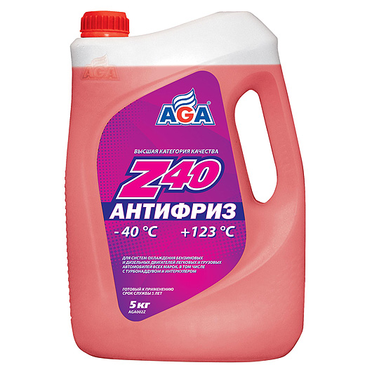 AGA002Z Антифриз красный -40°C G12++ 5л