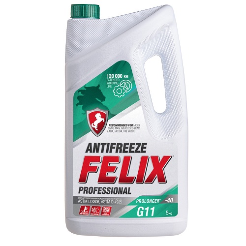 FELIX prolonger Антифриз зеленый G11   5кг