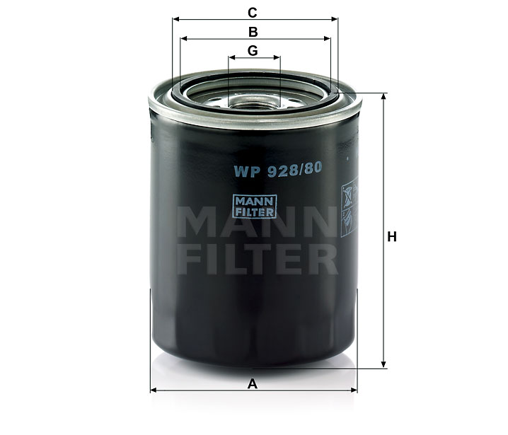 Фильтр масляный MANN WP92880
