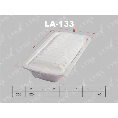 Фильтр воздушный LYNX LA133