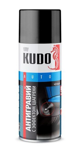 KUDO KU5225 Антигравий черный с эффектом шагрени 520мл