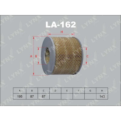 Фильтр воздушный LYNX LA162