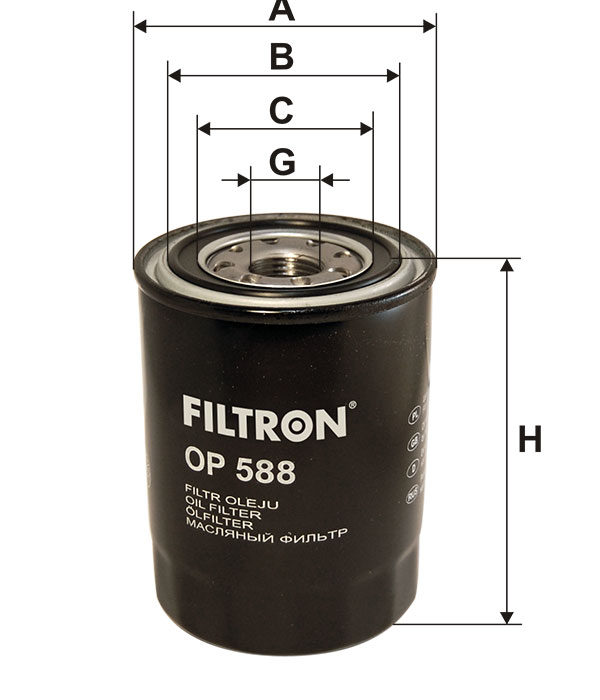 Фильтр масляный FILTRON OP588 _