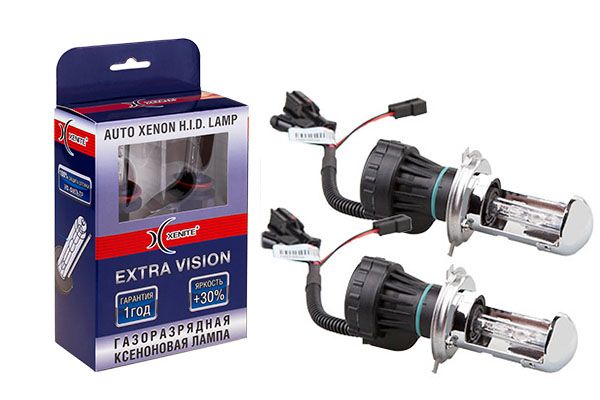 XENITE Ксеноновая лампа H4 5000k Extra Vision (Яркость +30%)