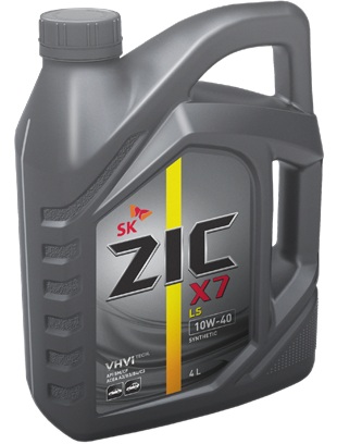 Моторное масло ZIC X7 LS SN 10w-40 4л