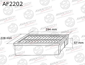 Фильтр воздушный AVANTECH AF2202