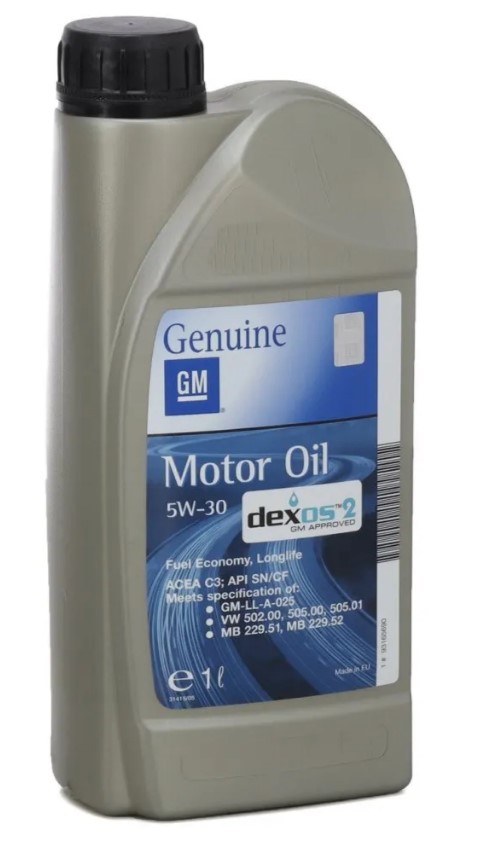Моторное масло GM Dexos2 5w-30 SN 1л