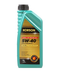 Моторное масло KORSON FULL SYNTHETIC 5w-40 A3/B4 1л