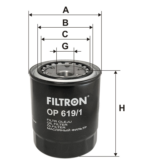 Фильтр масляный FILTRON OP6191