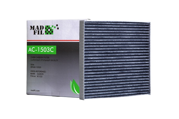 Фильтр салонный Madfil AC1503C угольный