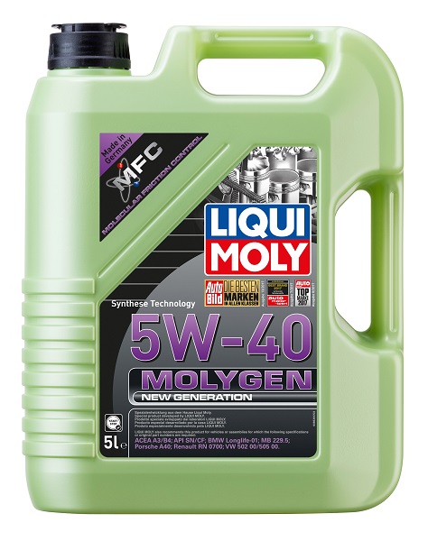 Моторное масло LIQUI MOLY Molygen 5w-40 5л АКЦИЯ