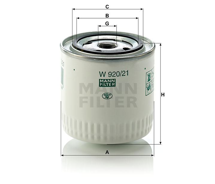 Фильтр масляный MANN W92021
