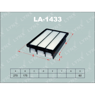 Фильтр воздушный LYNX LA1433