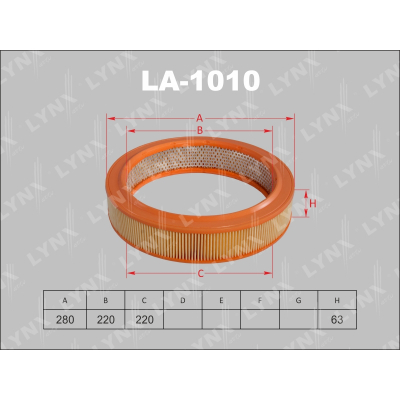 Фильтр воздушный LYNX LA1010