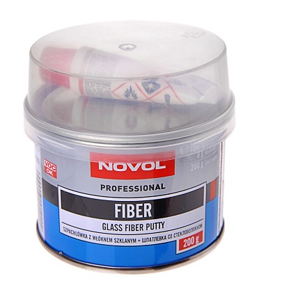 NOVOL FIBER Шпатлевка со стекловолокном 200г