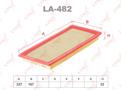 Фильтр воздушный LYNX LA482