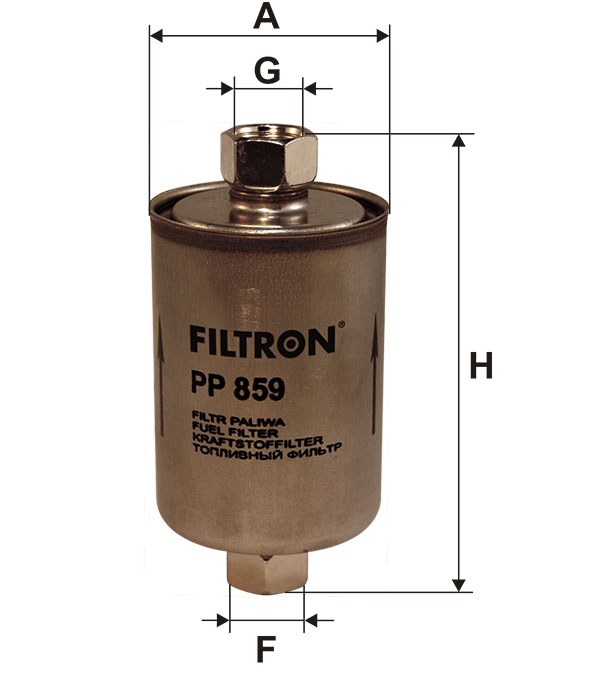 Фильтр топливный FILTRON PP859