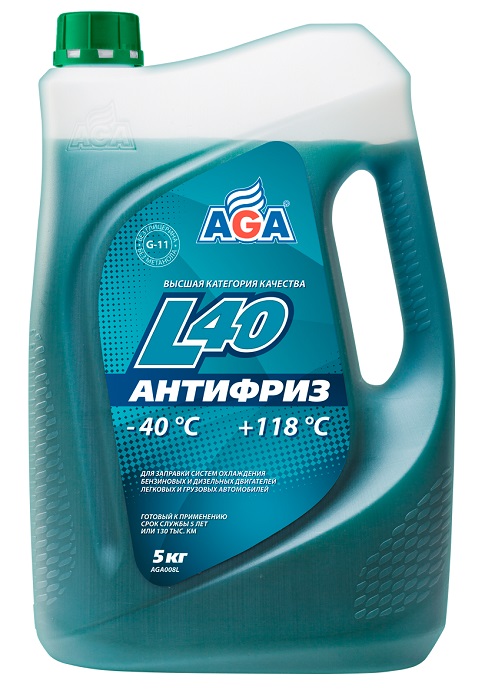 AGA008L Антифриз сине-зелёный -40°C G11 5л