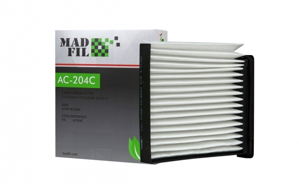 Фильтр салонный Madfil AC204C угольный
