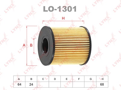 Фильтр масляный LYNX  LO1301