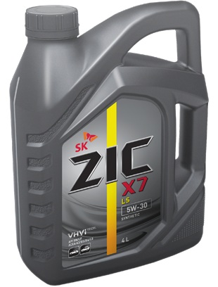 Моторное масло ZIC X7 LS SN 5w-30 4л