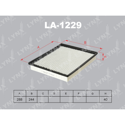 Фильтр воздушный LYNX LA1229 _
