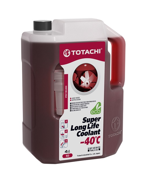 TOTACHI Super LLC RED Антифриз красный готовый 4л