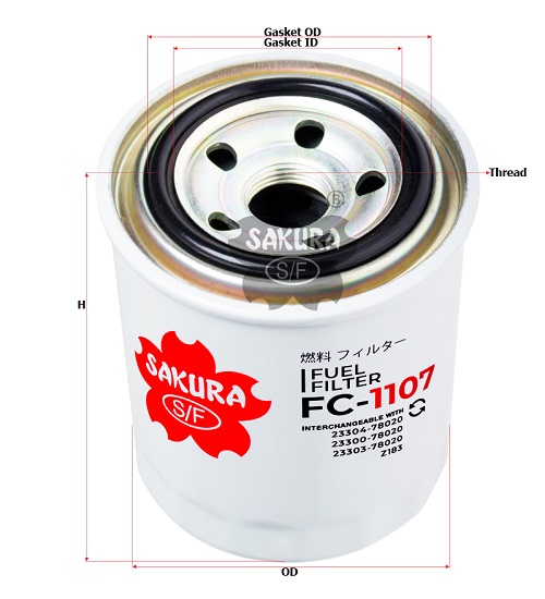Фильтр топливный SAKURA FC1107