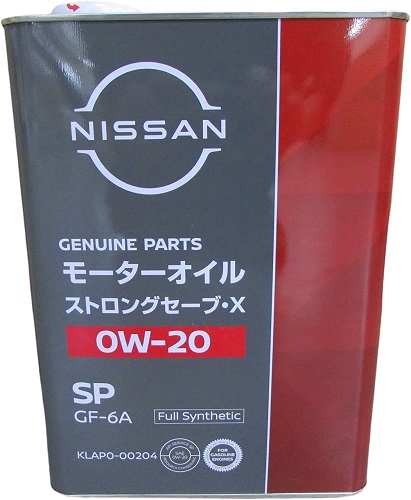 Моторное масло NISSAN 0w-20 SP 4л ЖБ