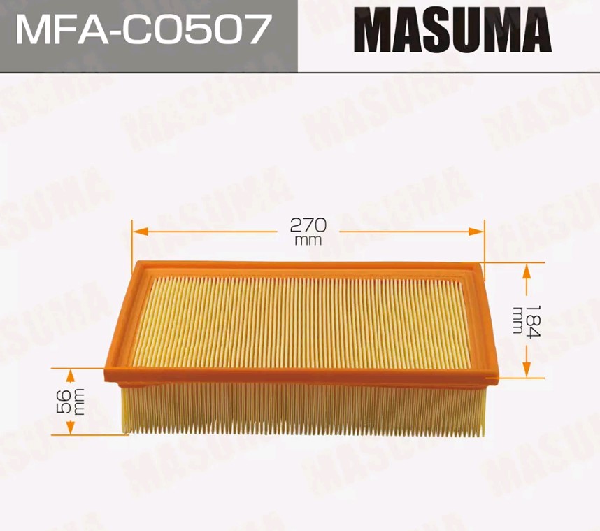 Фильтр воздушный MASUMA MFAC0507