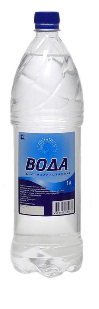 Вода дистиллированная   1л 