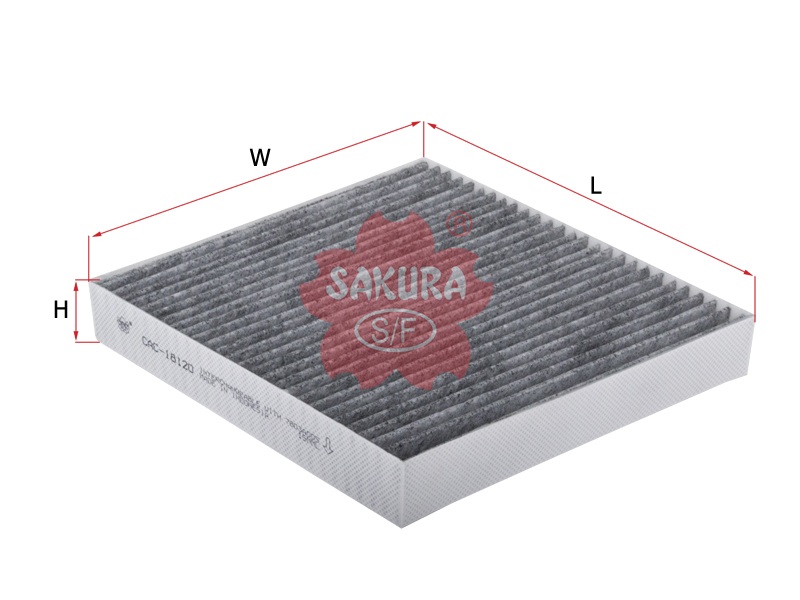 Фильтр салонный SAKURA CAC18120 угольный
