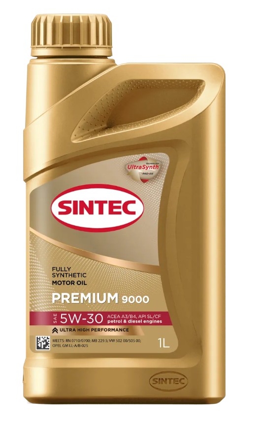 Моторное масло SINTEC PREMIUM 9000 SL/A3/B4 5w-30 1л