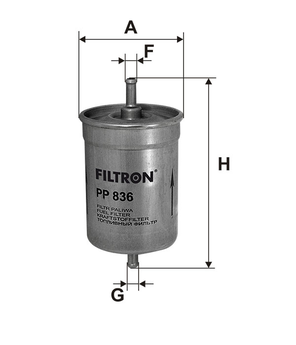 Фильтр топливный FILTRON PP836