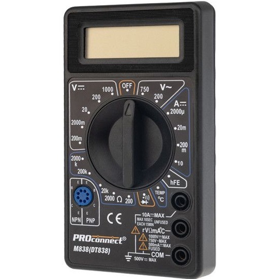 PROCONNECT Мультиметр цифровой DT-838