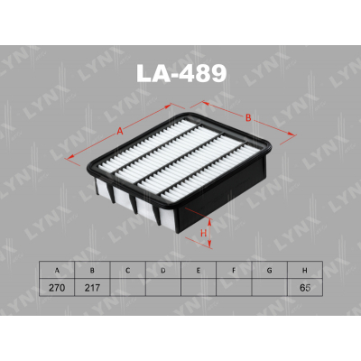 Фильтр воздушный LYNX LA489