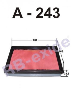 Фильтр воздушный RB A243V пропитка