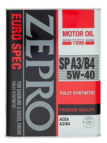 Моторное масло ZEPRO EURO SPEC 5w-40 4л ЖБ