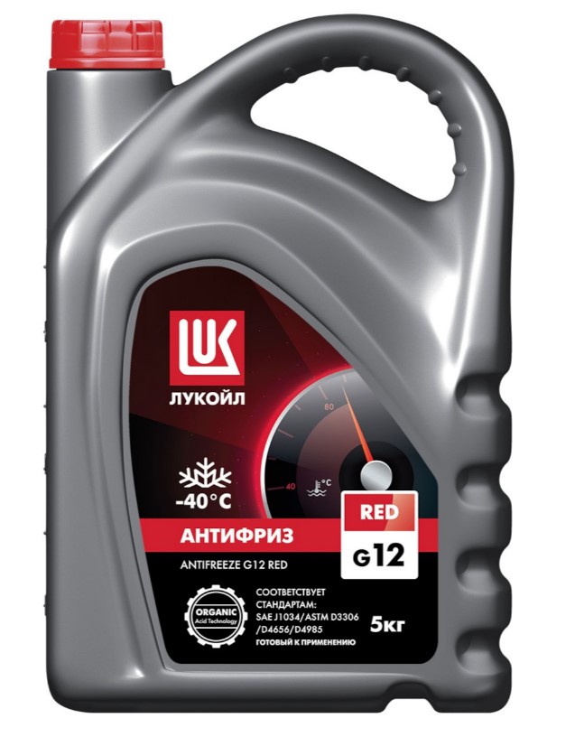 ЛУКОЙЛ Антифриз красный G12   5л
