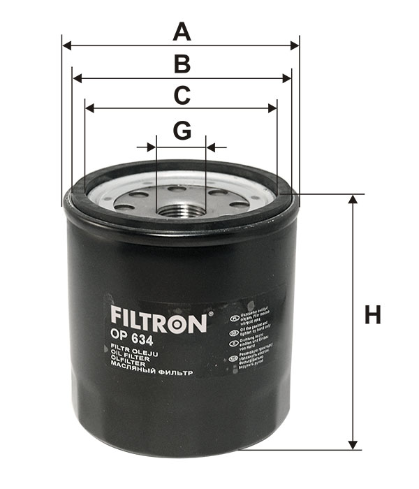 Фильтр масляный FILTRON OP634