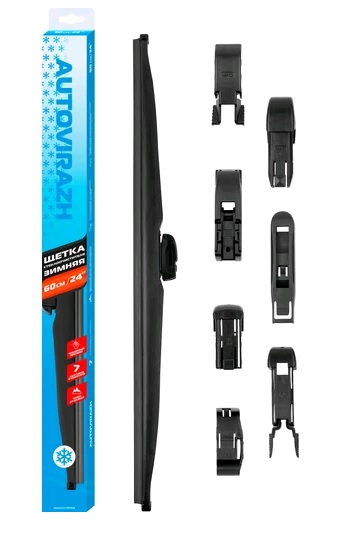 Щетка стеклоочистителя AUTOVIRAZH WINTER 24"/600мм зимняя