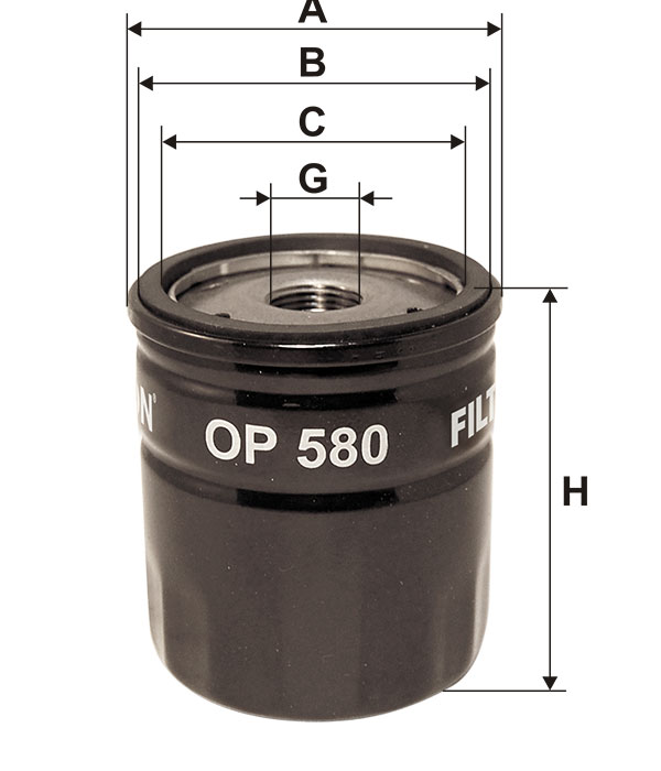 Фильтр масляный FILTRON OP580