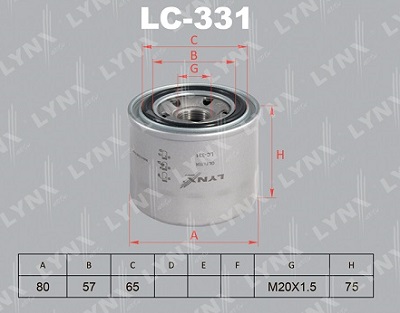 Фильтр масляный LYNX  LC331 НЗ