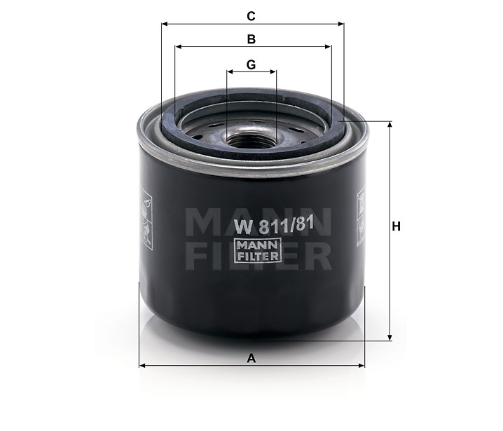 Фильтр масляный MANN W81181