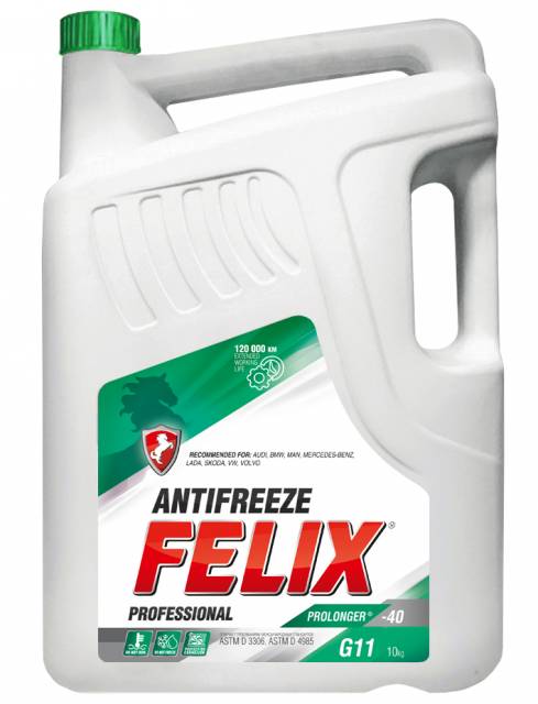FELIX prolonger Антифриз зеленый G11 10кг